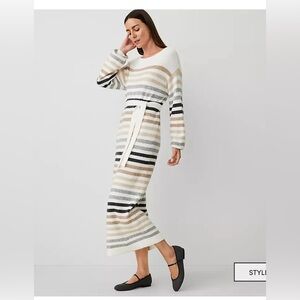 Multi Stripe Sweater Dress
